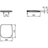 Крышка-сиденье IDEAL STANDARD Esedra T318301 с микролифтом