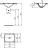 Раковина встраиваемая IDEAL STANDARD CONNECT 42см E505501